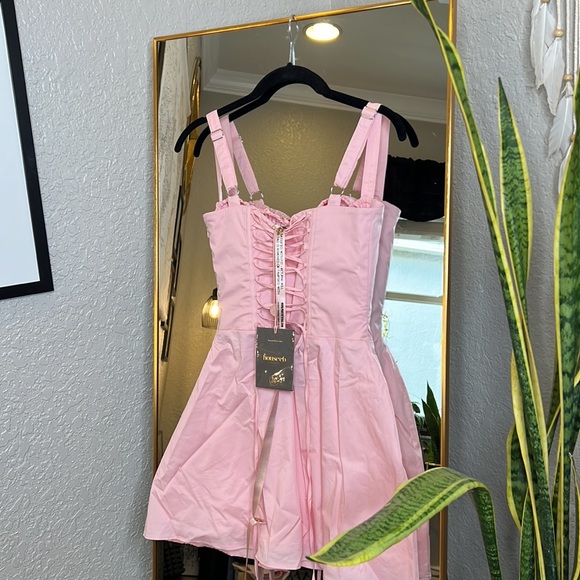 House of CB 'Carlotta' Baby Pink Corset Mini Dress